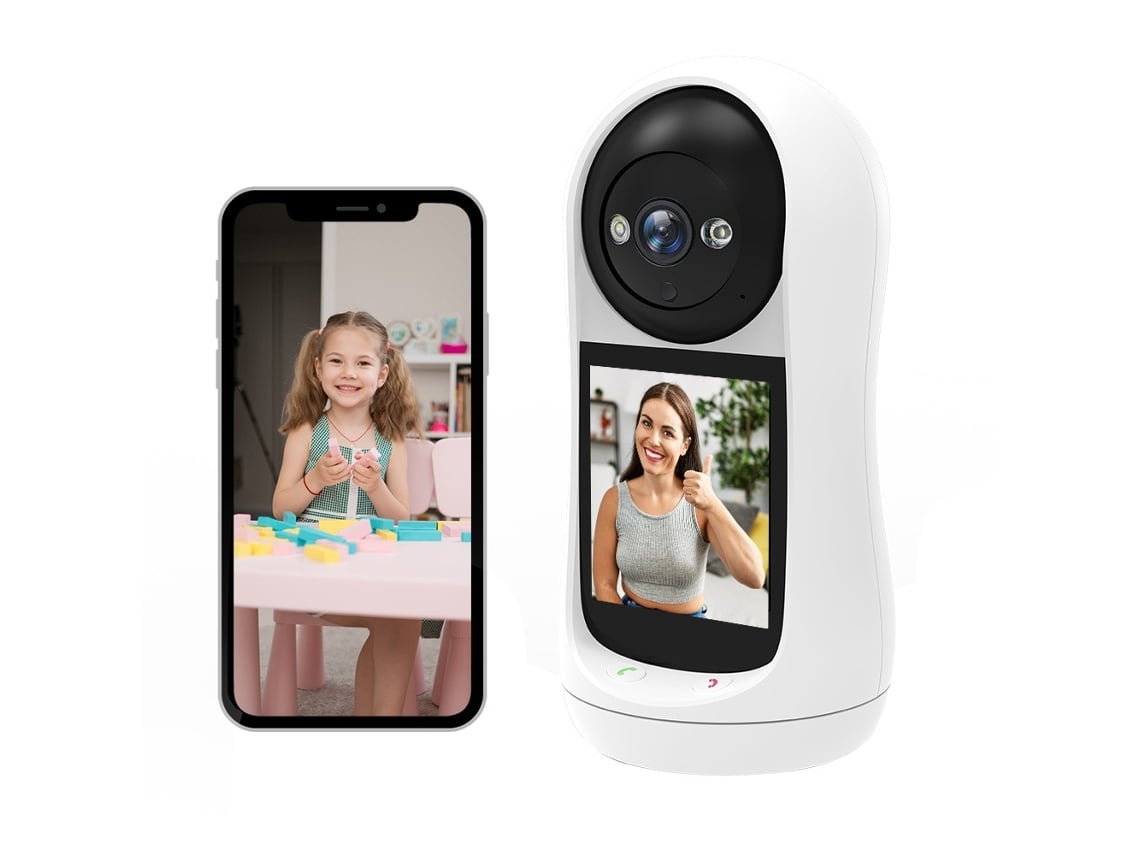 Câmara De Vigilância Inteligente Com Chamada De Vídeo Bidirecional E Chamada Com Um Clique Monitor Doméstico De 2mp Para Idosos E Bebés Fwinl