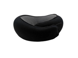 Almofada De Viagem, Em Espuma Viscoelástica, Cor Preto, Formato U, Apoio Para Pescoço E Cabeça Em Avião, Carro, Comboio Ou Escritório