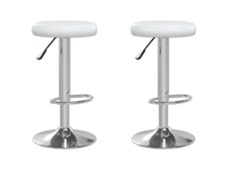 Bar Stool, Bar Stools Vidaxl Branco Couro Artificial (n/a)