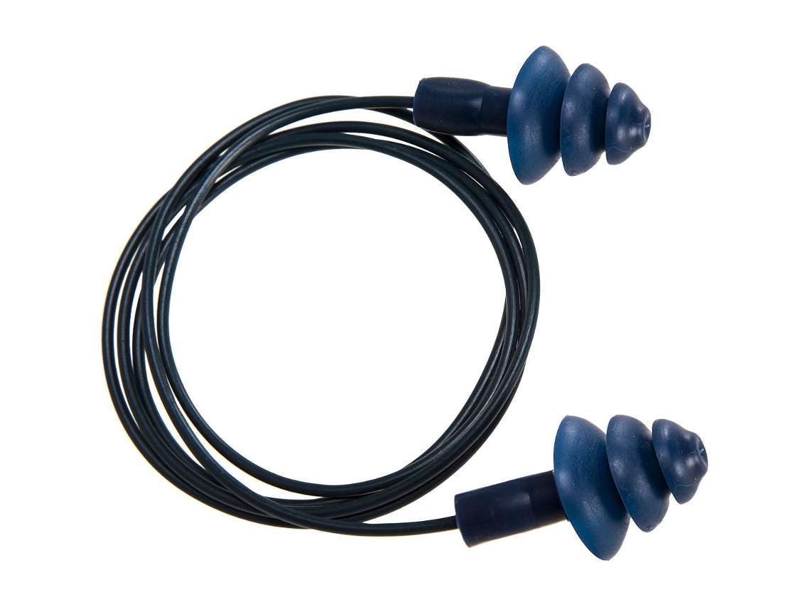 Plugues Tpr Detectáveis ​​com Corda - 50 Pares Azul