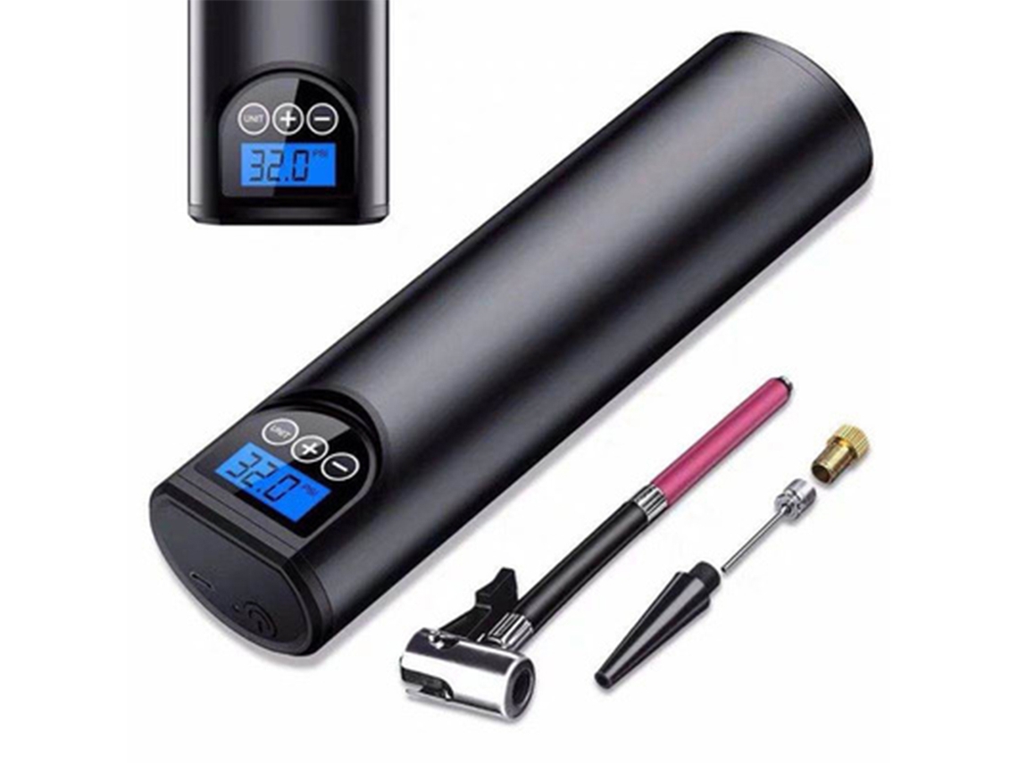 Compressor De Ar Portátil, 150psi, Usb, Para Carros E Bicicletas