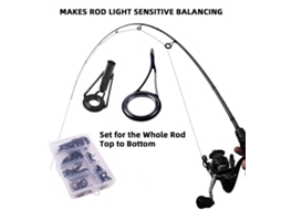 Kit Reparo Vara Pesca Cerâmica Aço Carbono 35pcs