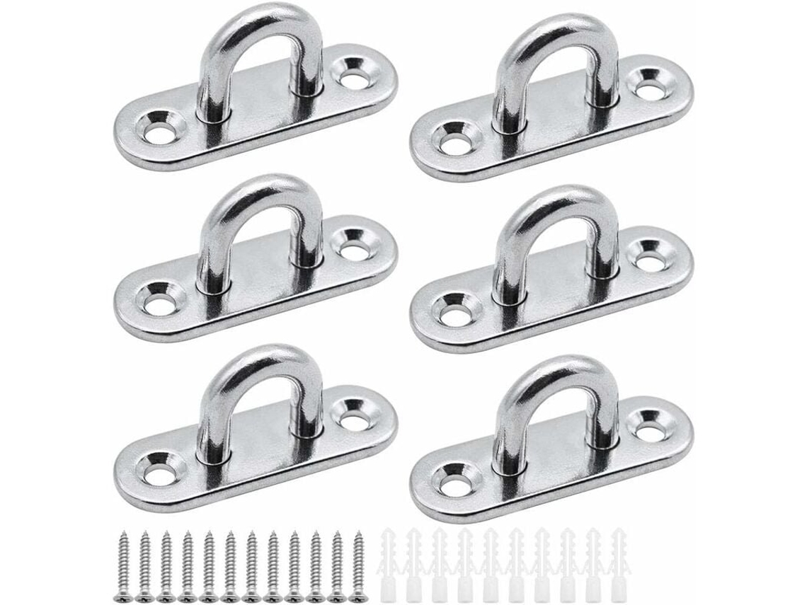 KOFIHETY Placa De Olho De Aço Inoxidável, Hardware Marinho 304 Solda Completa De Aço Inoxidável Para Juntas Fortes Instalação Fácil Com Parafusos Incluídos E P