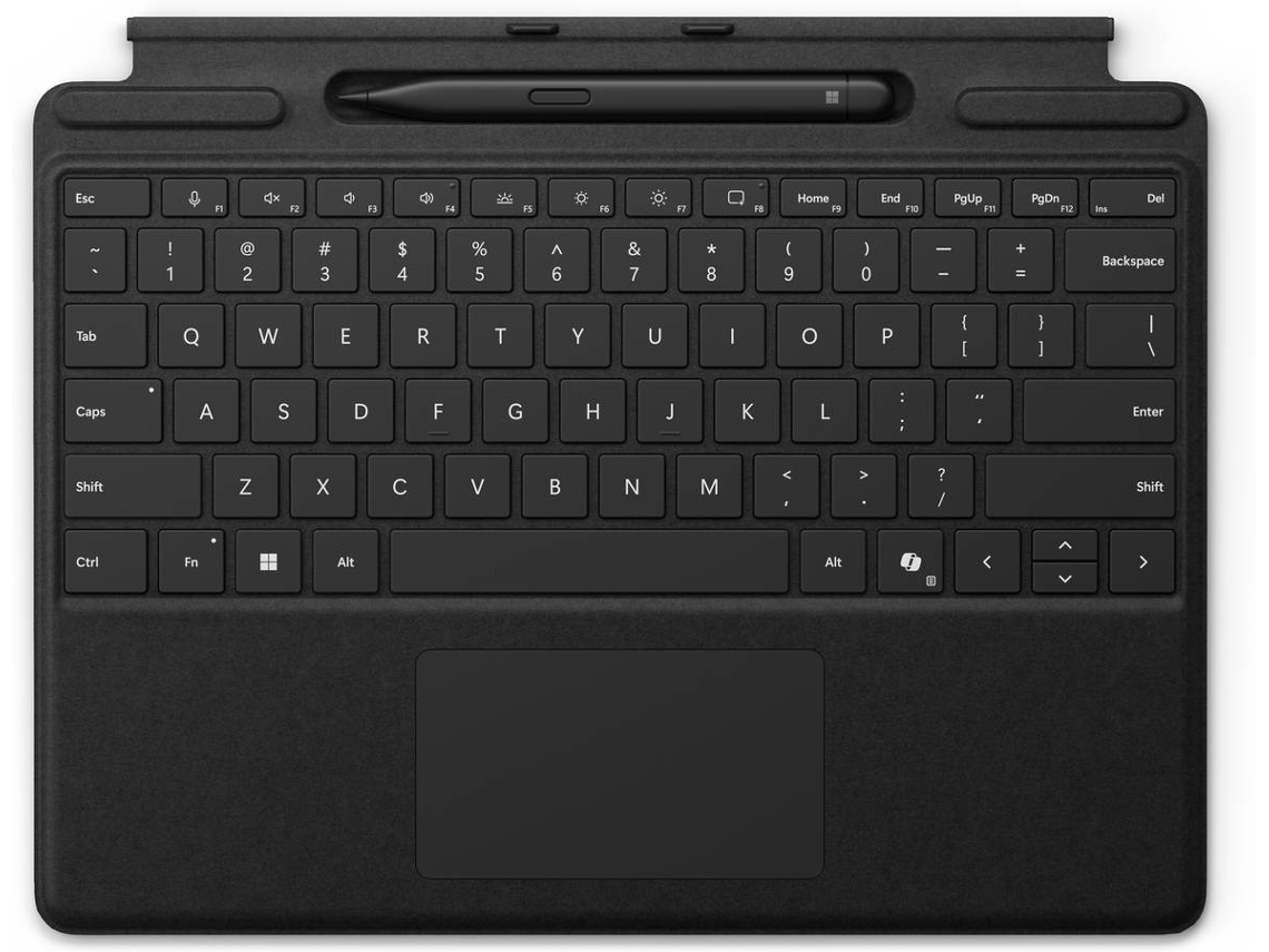 Teclado MICROSOFT Surface Pro Copilot com Slim Pen (Preto)