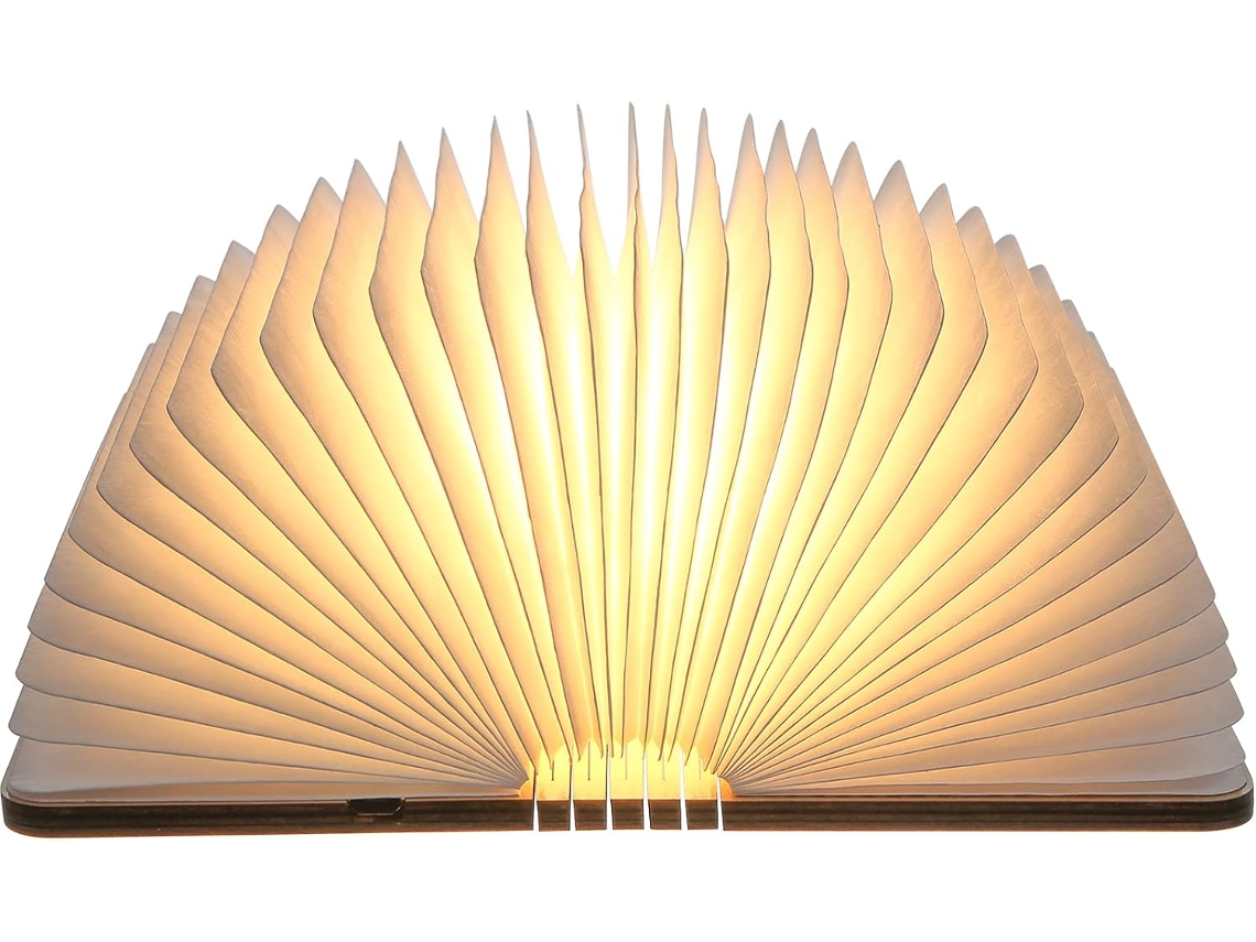 Luminária Em Formato De Livro, Bateria Recarregável Usb De 1200mah, Luminária De Cabeceira, Luz Noturna, Luz Decorativa, Luz Ambiente. Dimensões: 12