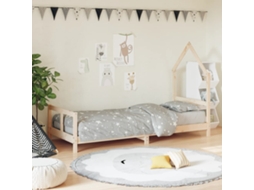 Vidaxl Estrutura De Cama Infantil 80x200 Cm Madeira De Pinho Maciça