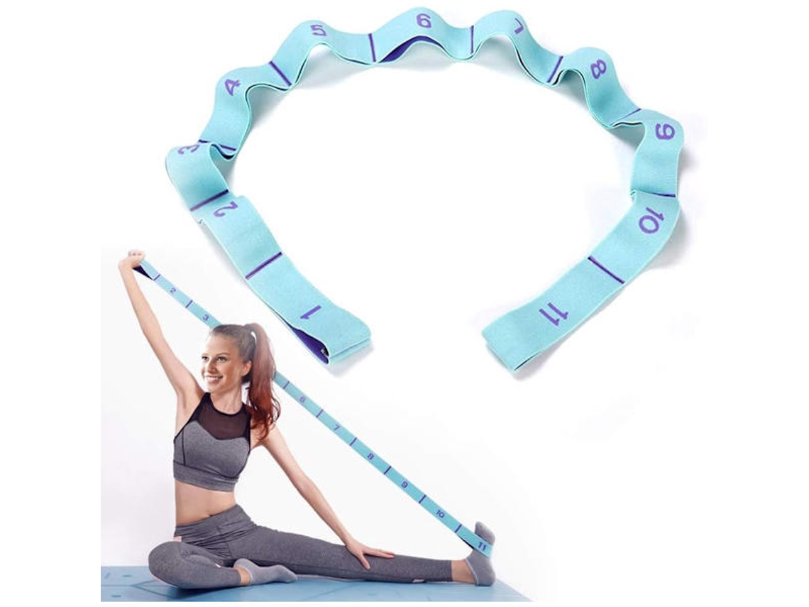Faixa AQUAFORGE 11 laços 125x4cm para Ioga, Pilates e dança