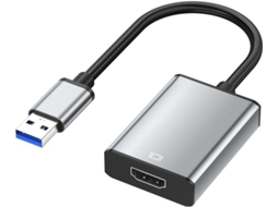 Cabo De Vídeo Usb Externo Para Adaptador 2.0 1080p 60hz Pc