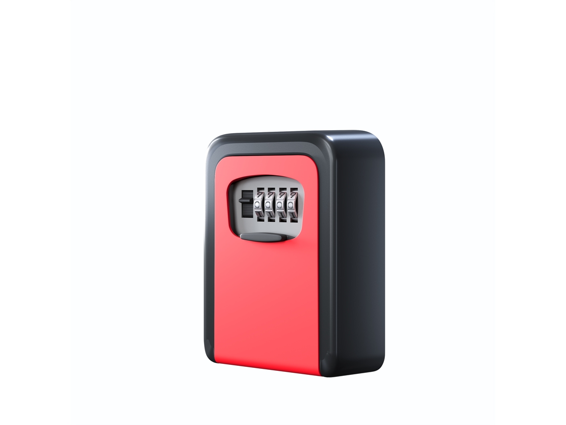 Cofre Chaves CHRUI Capacidade 5 Chaves 12x10x5.2cm (vermelho)