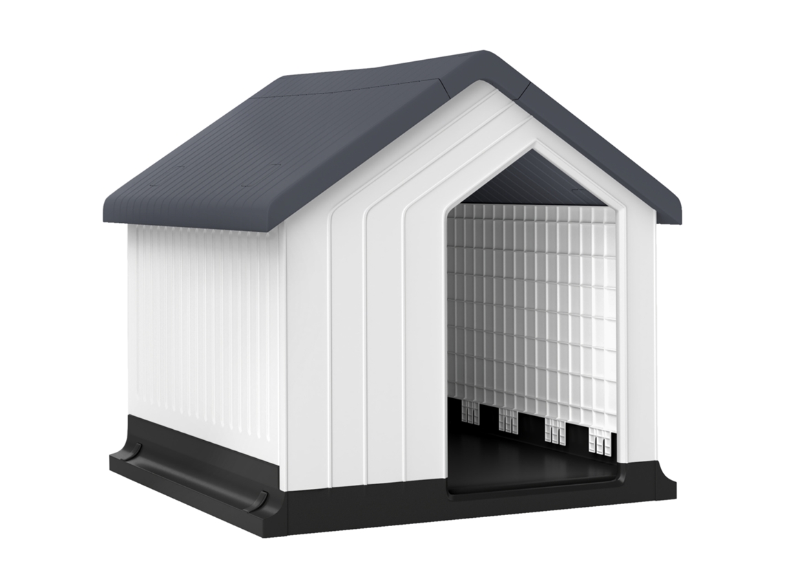 Casinha de Plástico para Pequenos Cães E-TOWN 62x61x60cm