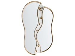 Espejo Beliani Tawley De Hierro Dorado 45x3x76