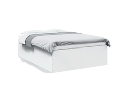 Cama VIDAXL Madeira Branco (120x190cm)