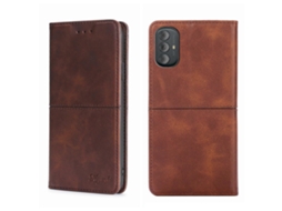 Capa De Couro Com Flip Horizontal Magnética Com Textura De Vaca Para Motorola Moto G Power 2022