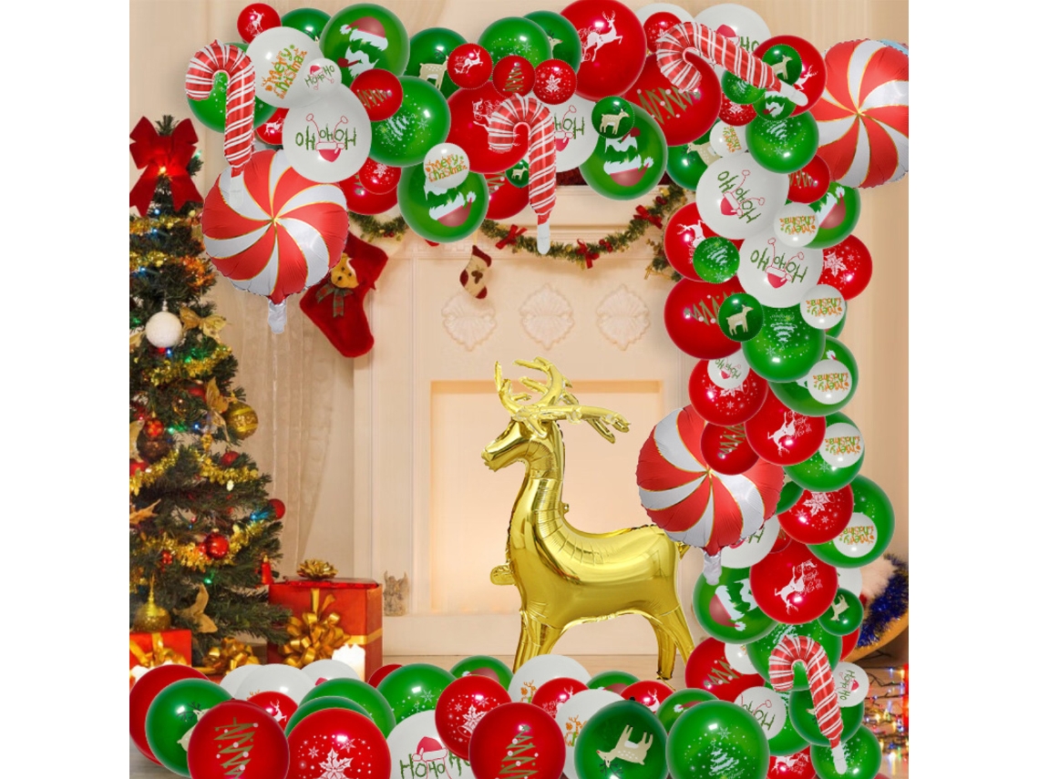 Kit de Arco de Balões de Natal Balões para Decoração de Festa de Natal NEVEANCE