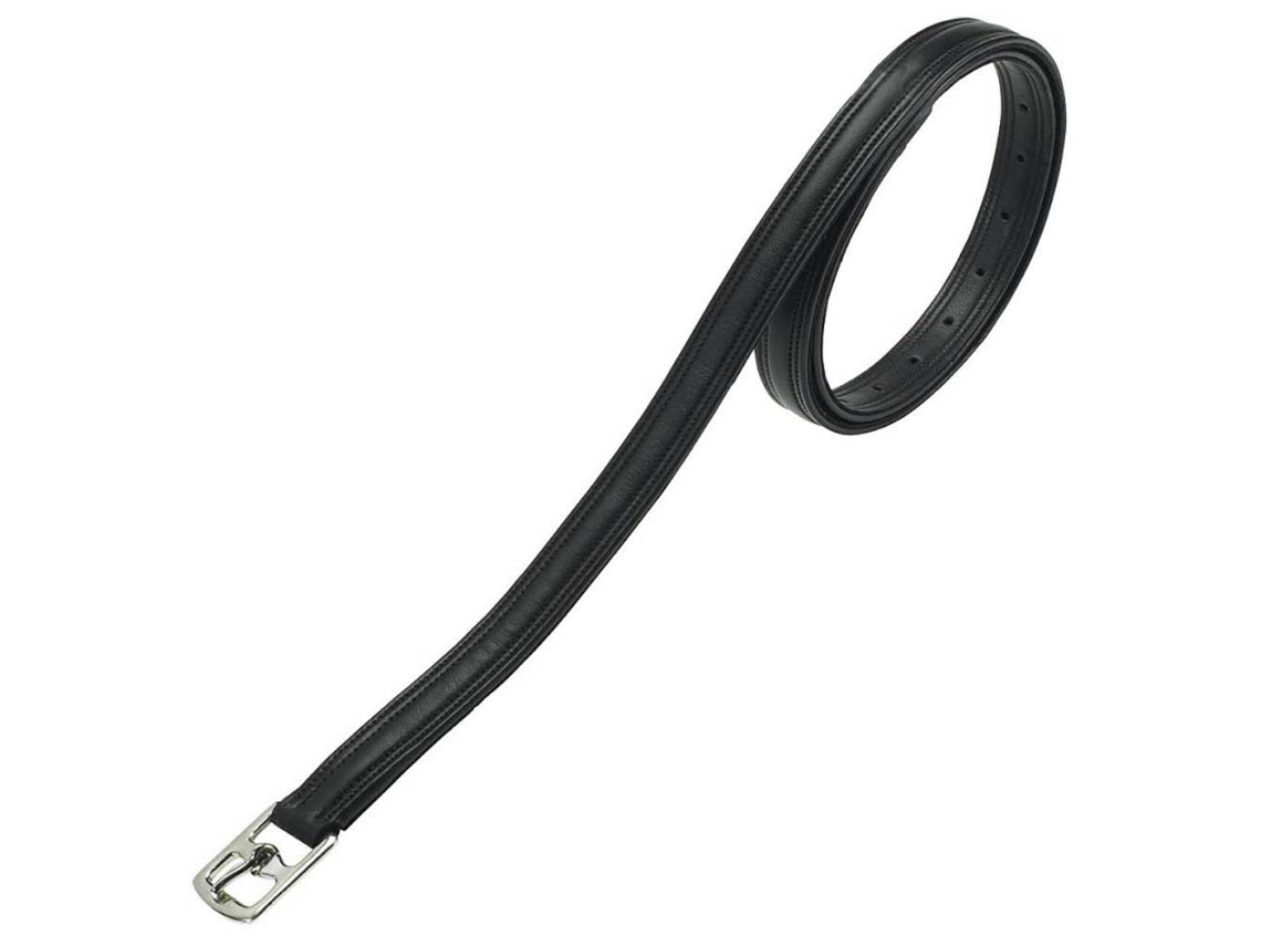 Estribos de Couro Pro Synthetic Preto 125 Cmnorton Equestrian