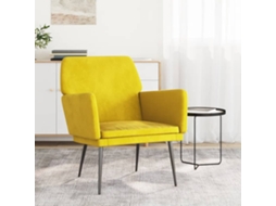 Armchair, Armchairs Vidaxl Amarelo Veludo