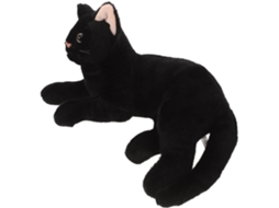 Brinquedo De Pelúcia Realista Um Gato Preto, Design Adorável Para