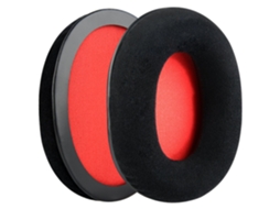 Set 2 Almofadas Zruxe Para Auscultadores Hyperx Cloud Ii (over-ear, Vermelho/preto, Veludo)
