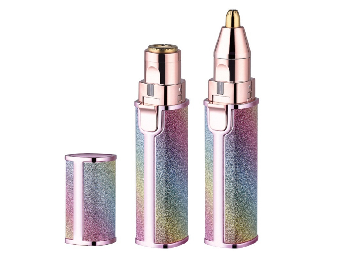 Depiladora, 2 in 1 Barbeador Facial, Aparador de Sobrancelhas SPQMENT (cores do Arco íris)