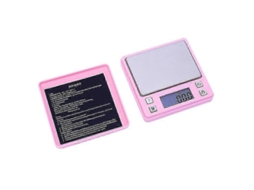 Mini Balança Digital Para Joias, Balança De Bolso Para Pesagem De Ouro, Balança De Gramas 200g/0,01g Rosa Brilvibera