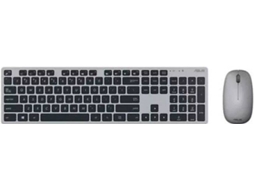 Conjunto de Teclado e Rato ASUS W5000 (Wireless - Cinzento)