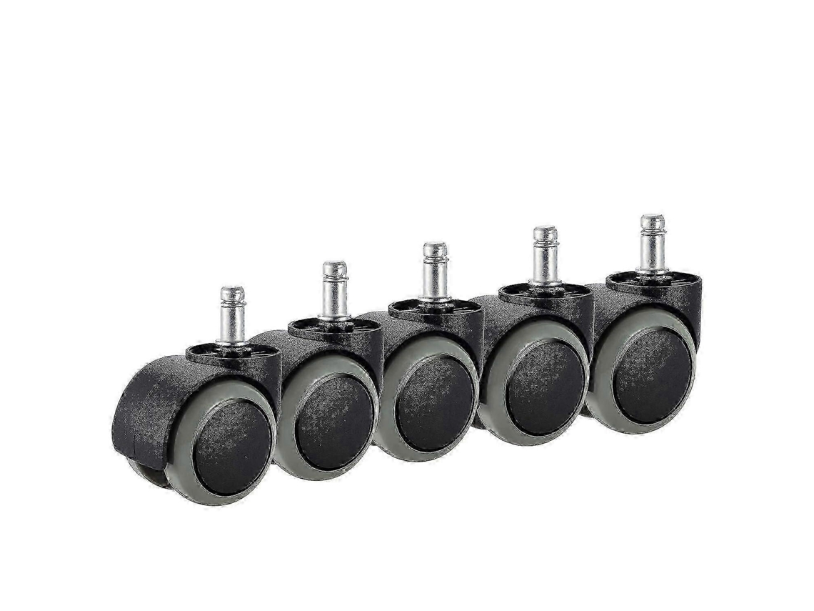 Lurelia Rodízios Para Cadeira De Escritório, Pack De 5, 10 X 22 Mm, 10 Mm, Silencioso, Borracha, Resistente