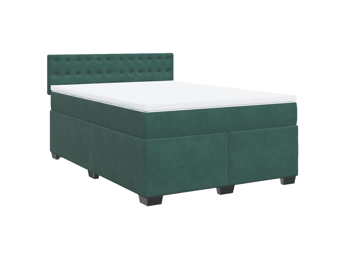 Box Spring Bed, Box Spring Beds Vidaxl Verde Veludo (160 X 200 Cm)