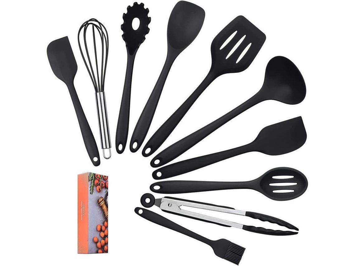 Conjunto de Utensílios de Cozinha Silicone 10 Peças | S/MARCA