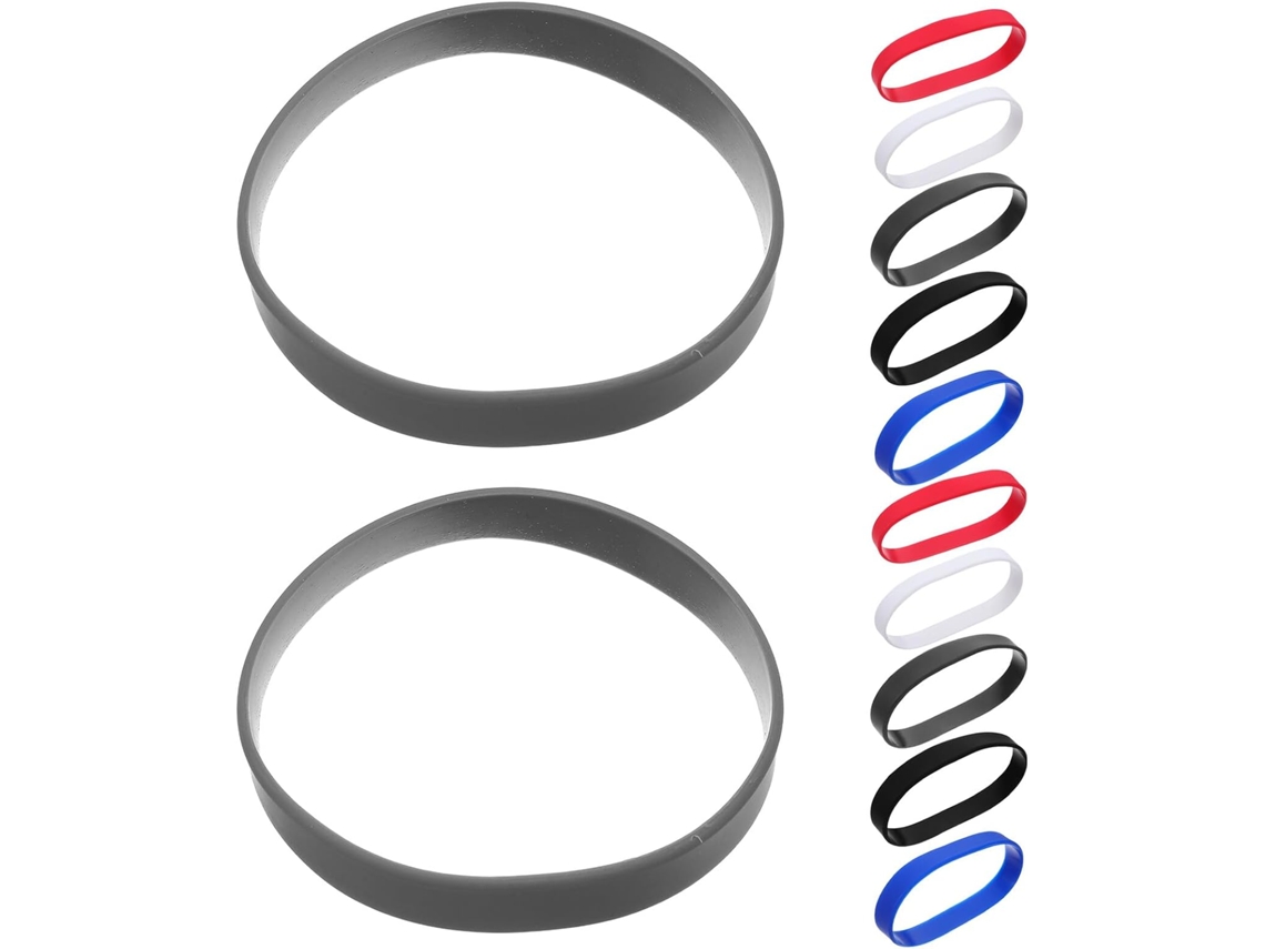 Pulseiras De Silicone Elásticas E Macias Na Cor Escura, Pacote Com 50 Unidades, Tamanho Único, À Prova D Água, Ideais