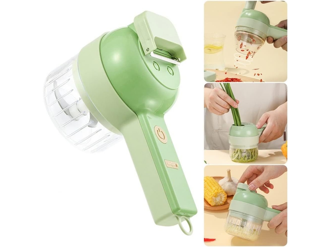 Cortador Elétrico Multifuncional Para Saladas, Frutas E Legumes, E Cenouras