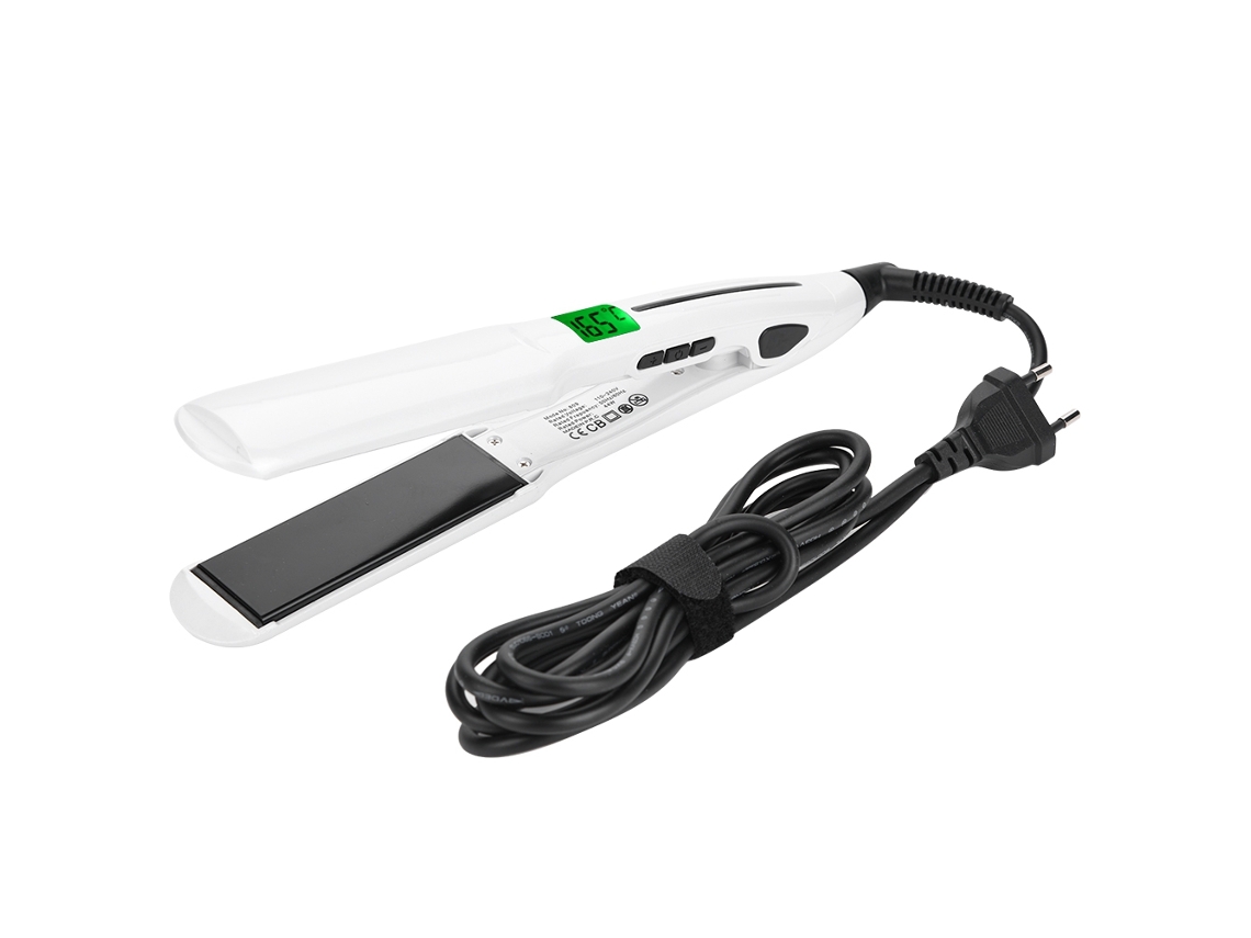Prancha de cabelo elétrica portátil de cerâmica 2026 com sensor automático inteligente para alisar e ondular.