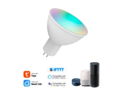 Lâmpada Inteligente WiFi RGBW + C 5W Gu5.3 Dimmável Controle App/Voz | S/MARCA