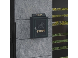 Vidaxl Caixa De Correio Montada Na Parede Verde 29 X 13 X 41 Cm