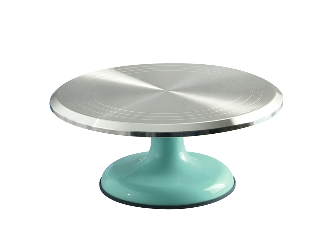 Ronjoe-mesa Giratória Para Decoração De Bolos 10 Polegadas Liga De Alumínio Profissional