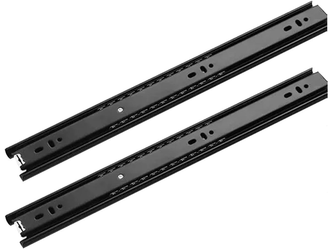 1par De Corrediças Para Gaveta Com 3 Dobras E Extensão Total 16 Polegadas 40cm