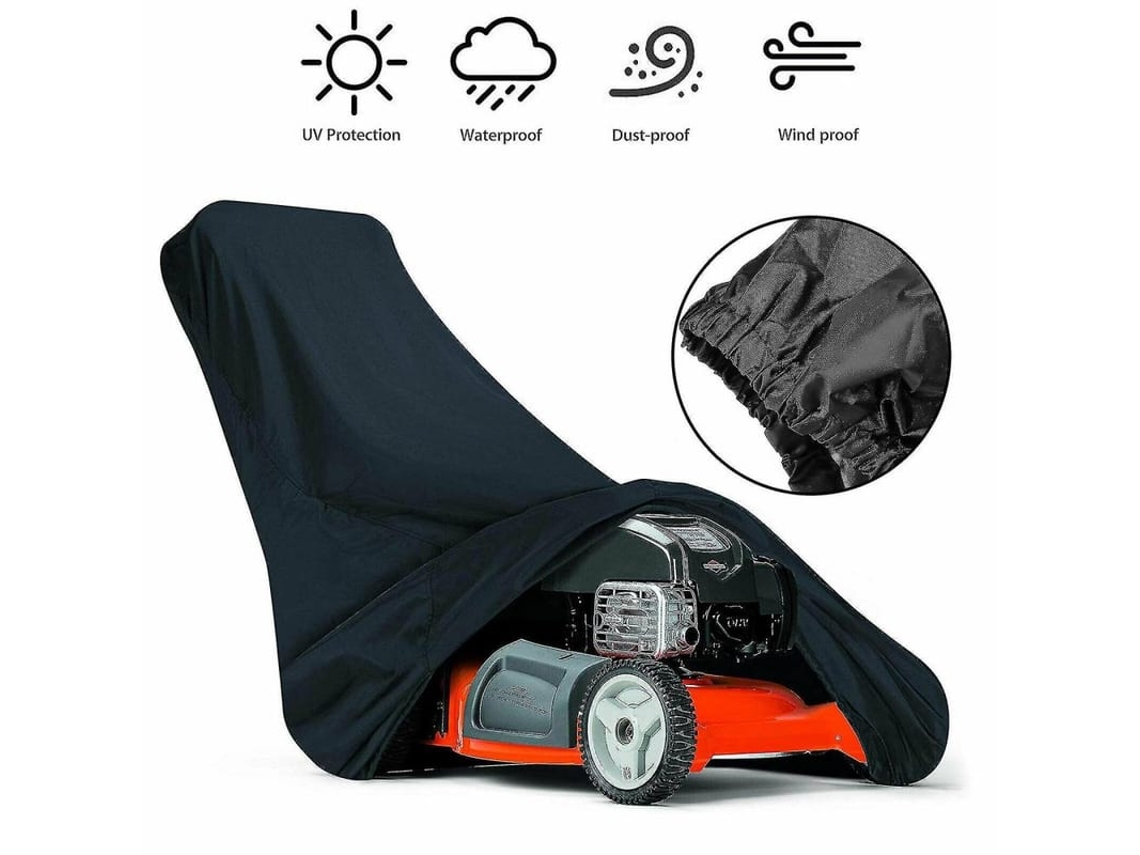Capa para cortador de grama impermeável e resistente aos raios UV, modelo 2026, adequada para cortadores de grama com cobertura de até 75 polegadas.