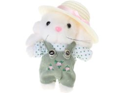 Coelhos De Pelúcia Com Chaves - Brinquedo Para Jardineiro Deliciosos