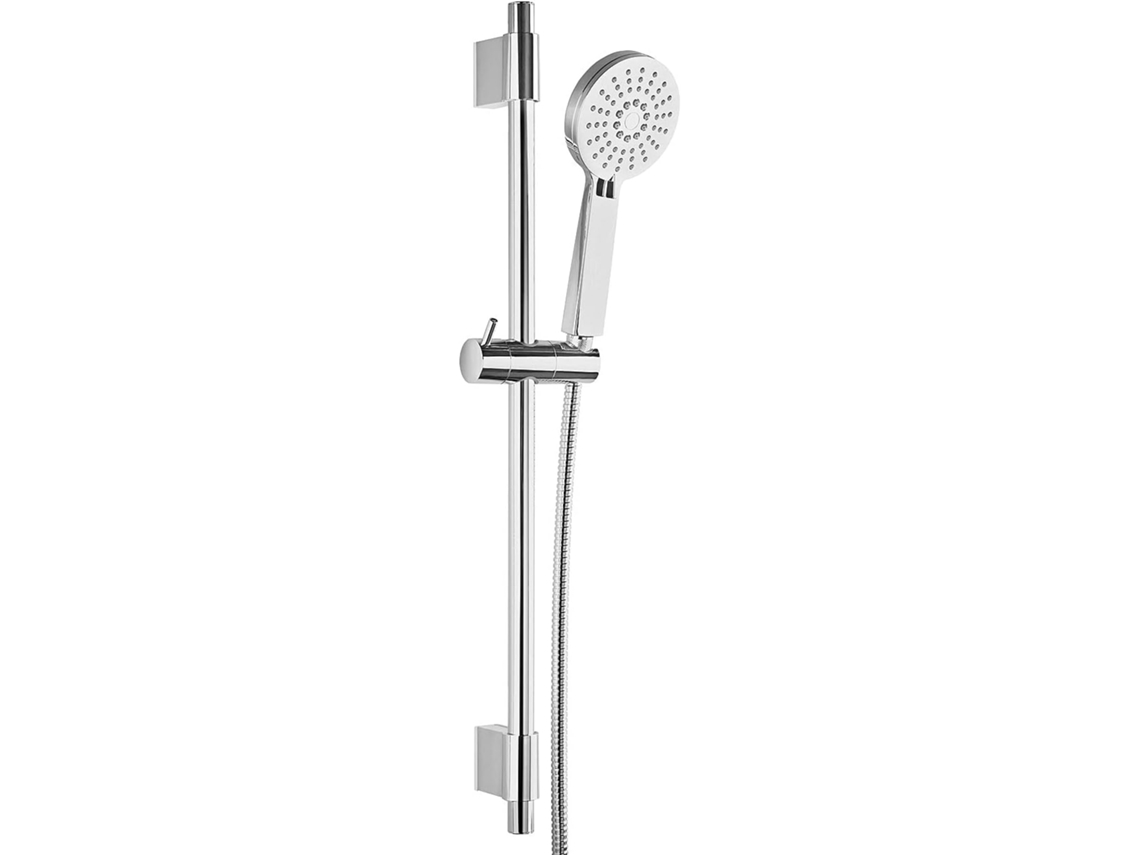 Chuveiro Conjunto De Chuveiro Com Barra De Proteção, Ducha Manual E Mangueira De Aço Inoxidável, 3 Gokoco