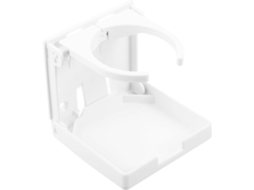 Suporte duplo em forma de floco de neve, em plástico branco, para carro e barco, design exclusivo.