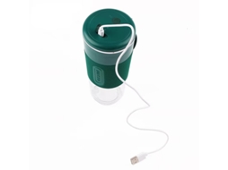 Liquidificador Portátil Branco Com 6 Lâminas Recarregável Via Usb Sem Fio Mini Liquidificador Para Smoothies E Sucos De Frutas Com Copo De Vidro