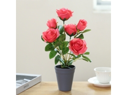 Novo Arbusto Artificial de Rosas em Vaso 34 Cm BRILVIBERA