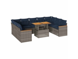 Garden Sofa Set, Garden Sofa Sets Vidaxl Cinzeto Rattan / Vime (n/a)