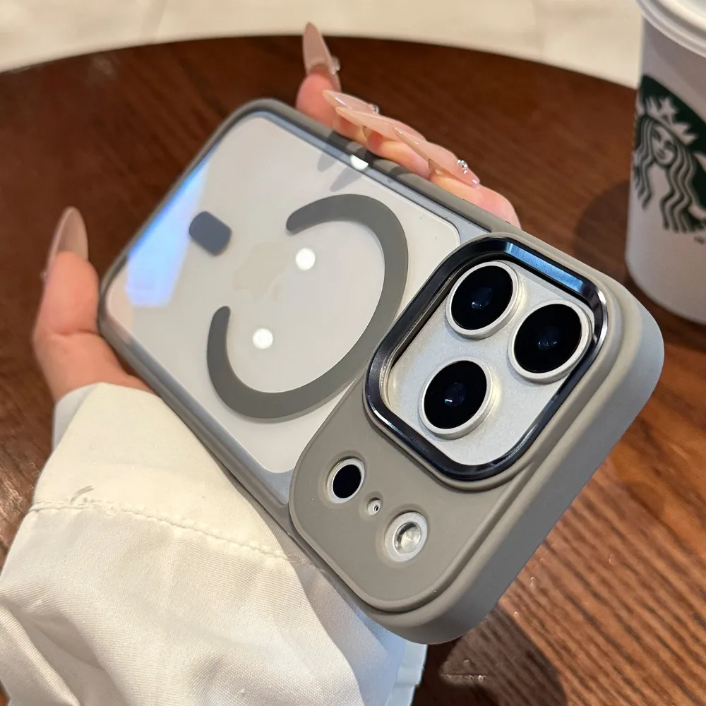 Capa Para Iphone (iphone 11, Cinza) Com Carregamento Magnético Magsafe E Proteção Contra Impactos.