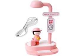 Iluminação de cabeça ajustável para quarto com brilho regulável.