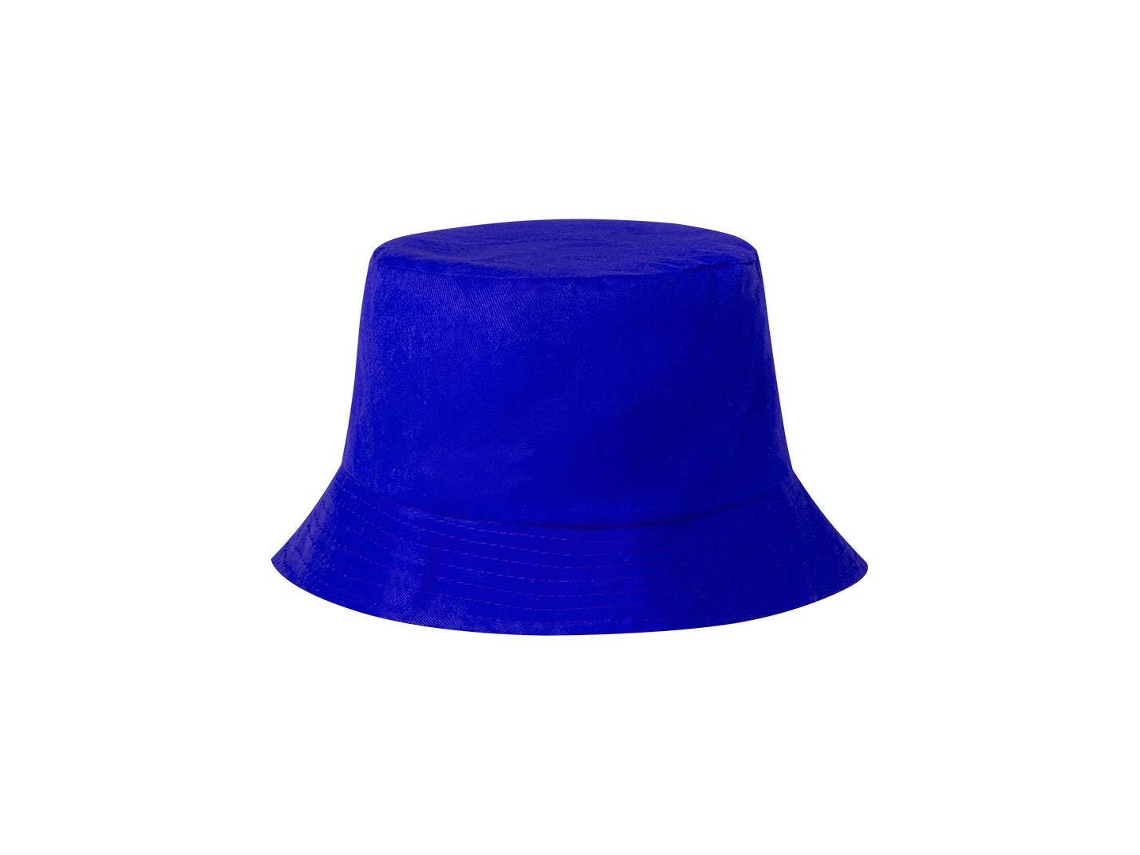 Chapéu Tipo Bob De Algodão Respirável Com Aba Ajustável - Azul