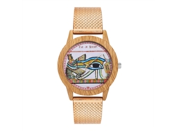 Reloj De Pulsera De Silicona Moda Cuarzo Unisex Hombre Mujer Oro Rosa