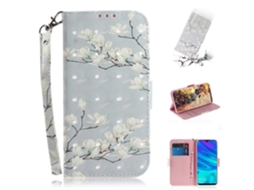 Capa De Couro Com Padrão 3d Para Huawei P Smart+ 2019