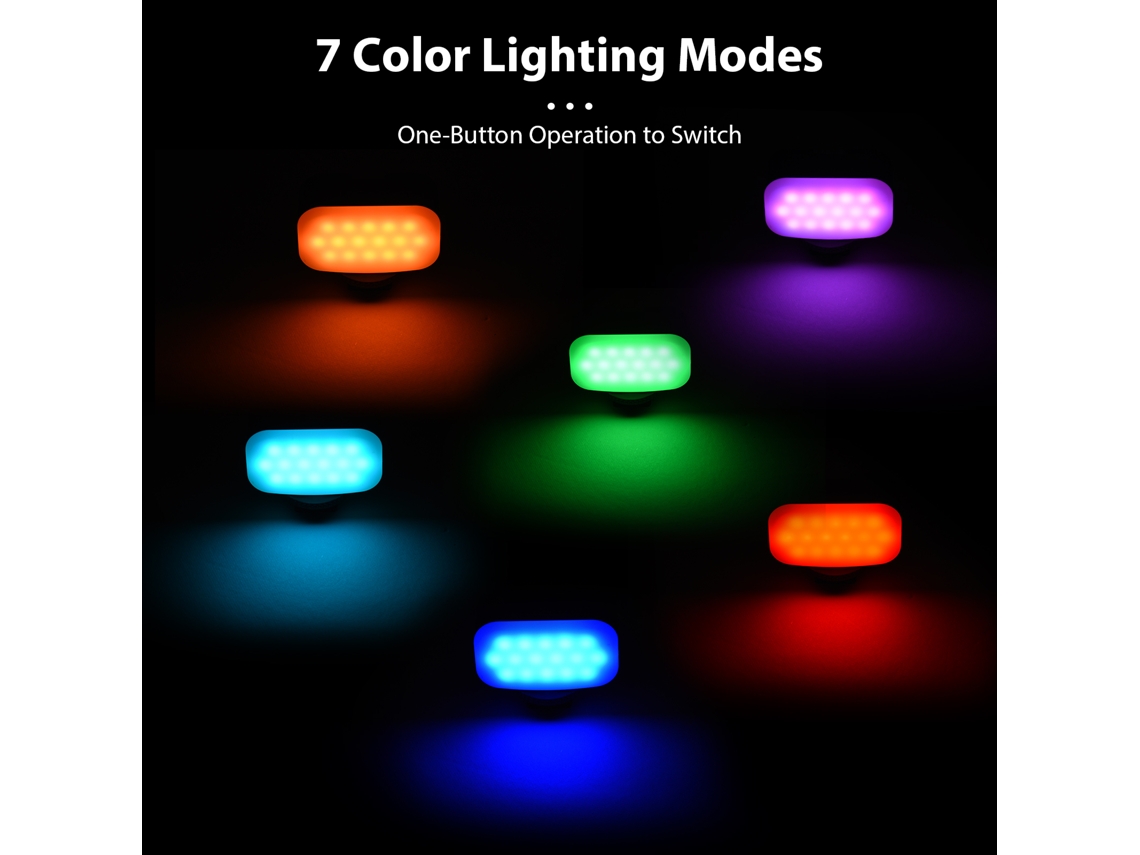 Luz Led Rgb Mini Portátil Para Vídeo, Luz Led De Bolsillo Compacta Y Versátil