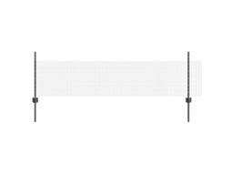 Conjunto 1 Cerca Externa Vidaxl Cinzento Aço (25 X 0,5 M)