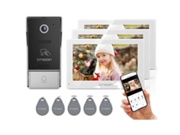 Sistema De Intercomunicação Com Vídeo Inteligente, Resolução 1080p, Operação Mãos Livres, 3 Monitores 1campainha Oem